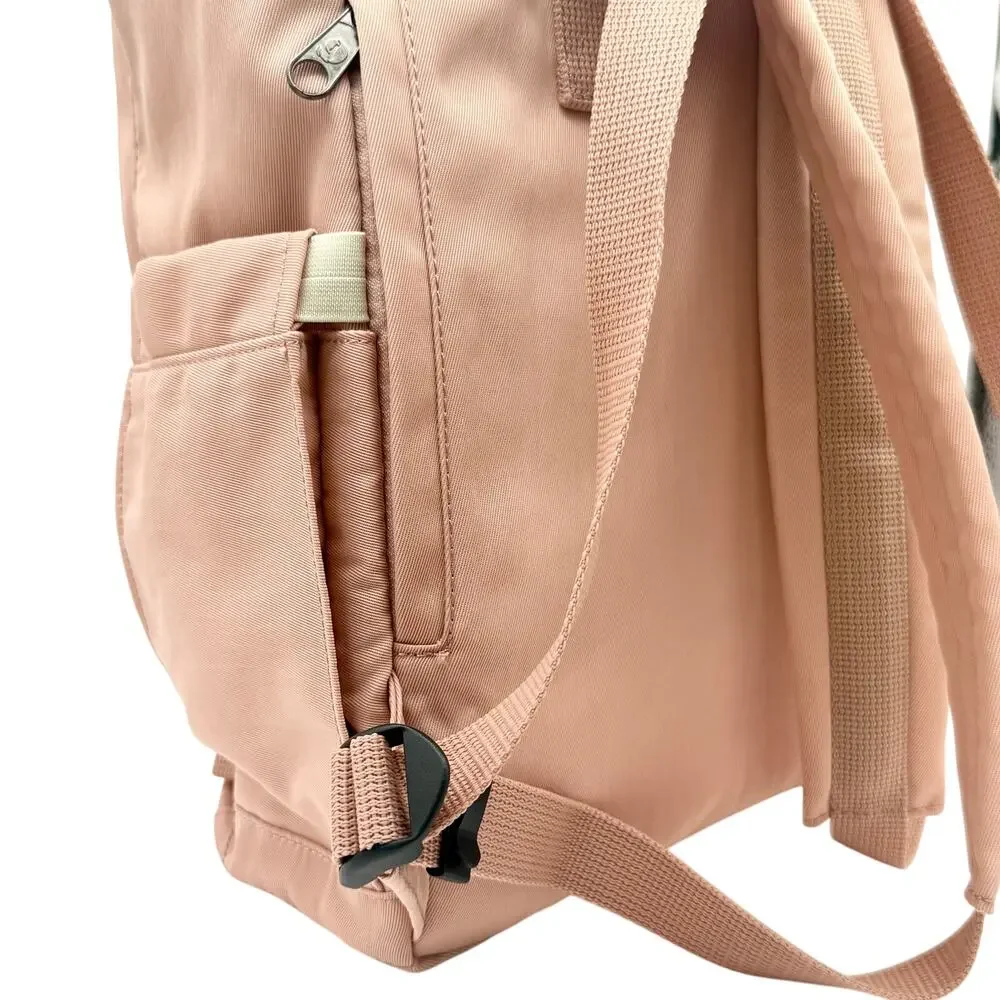 KALIDI Fancy Forest Backpack Pink Nylon Laptop School Bag with Pockets